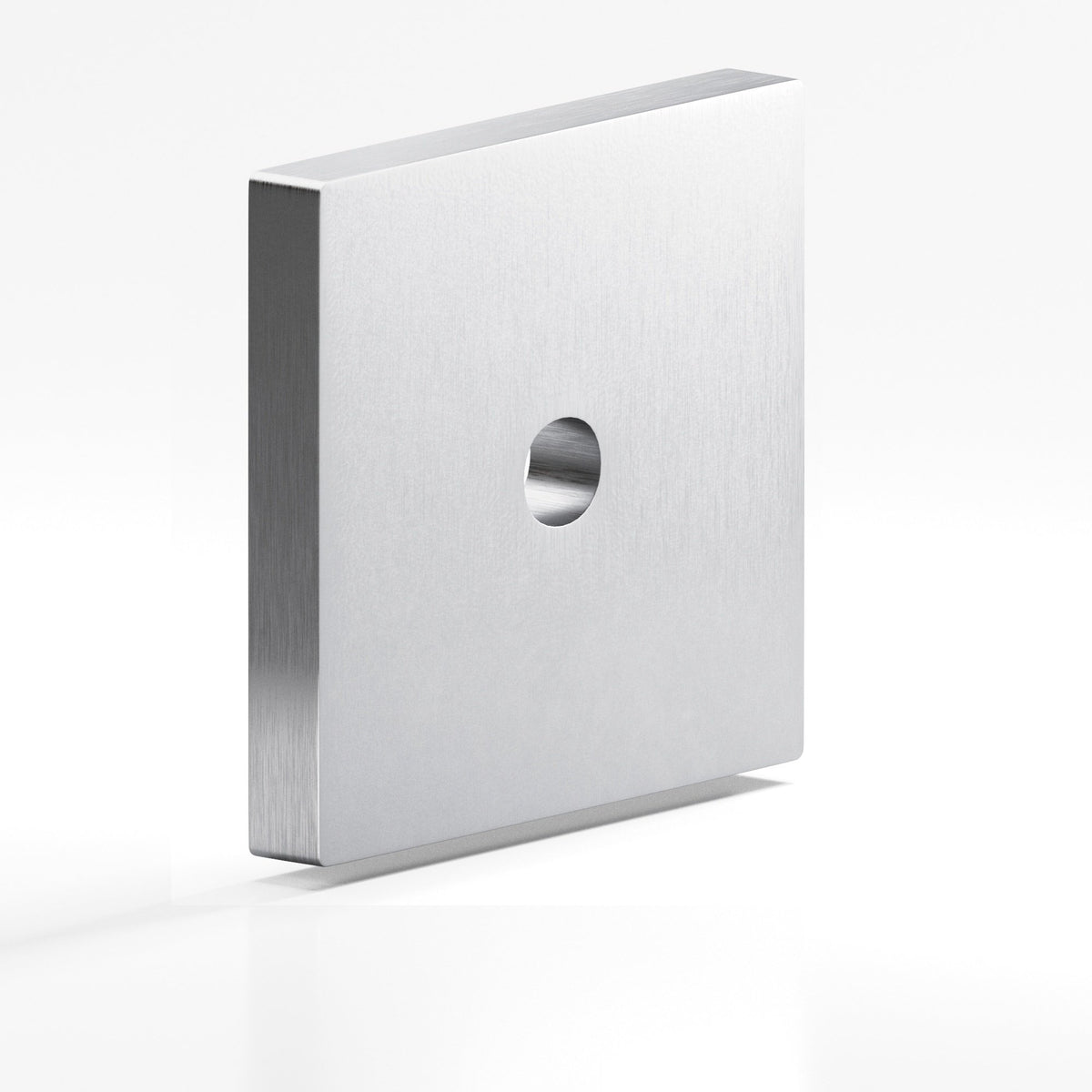 Colonial Bronze 9953 Square Backplate, 1-3/4 in, for 8-32 Screw - Matte Satin Chrome