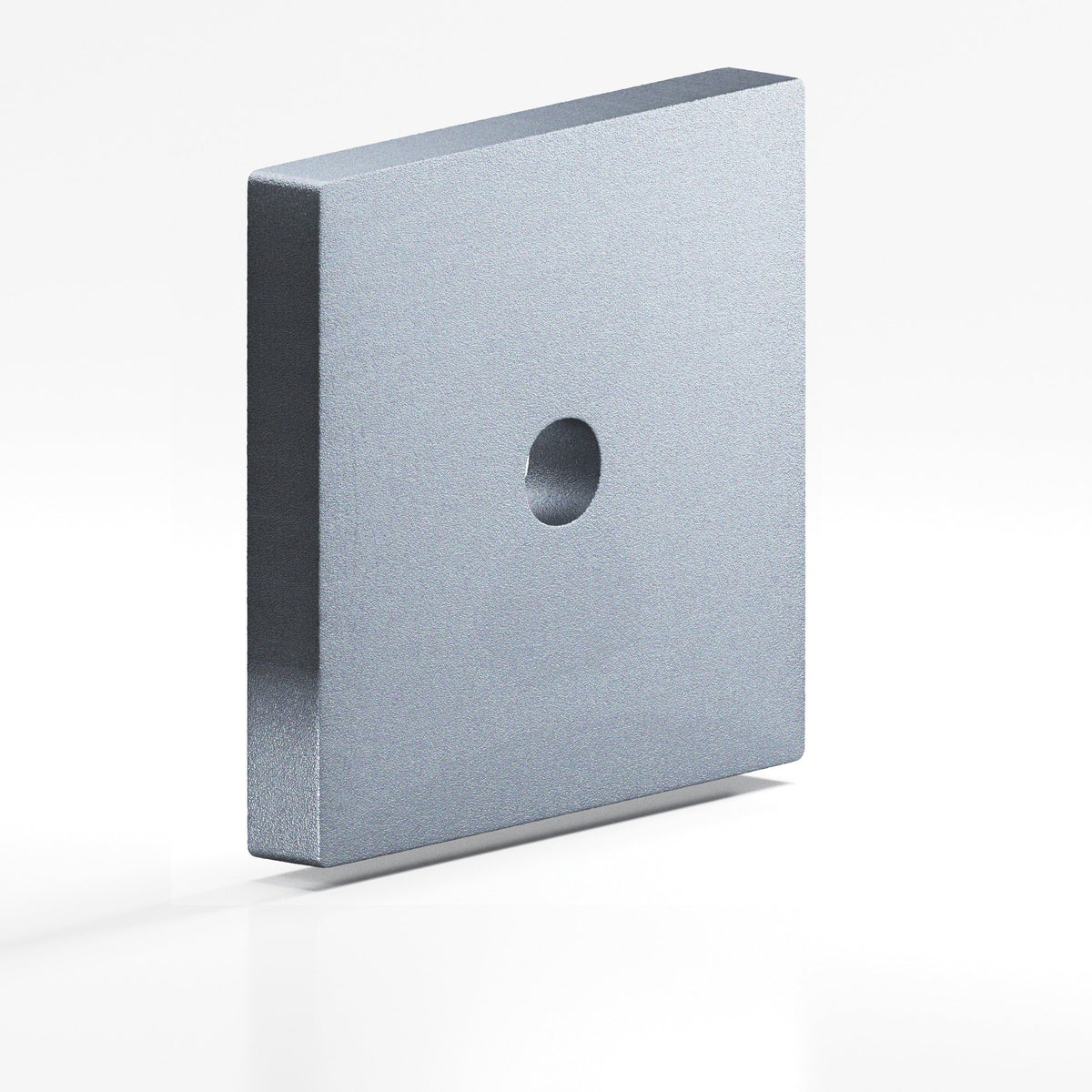 Colonial Bronze 9952 Square Backplate, 1-1/2 in, for 8-32 Screw - Frost Chrome™