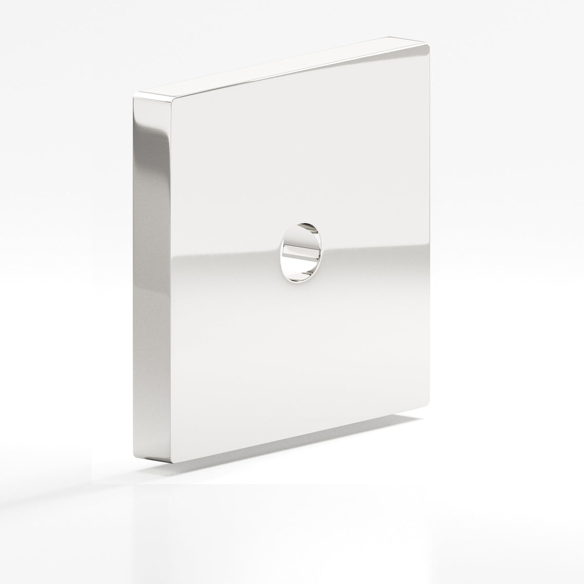 Colonial Bronze 9951 Square Backplate, 1-1/4 in, for 8-32 Screw - Polished Nickel