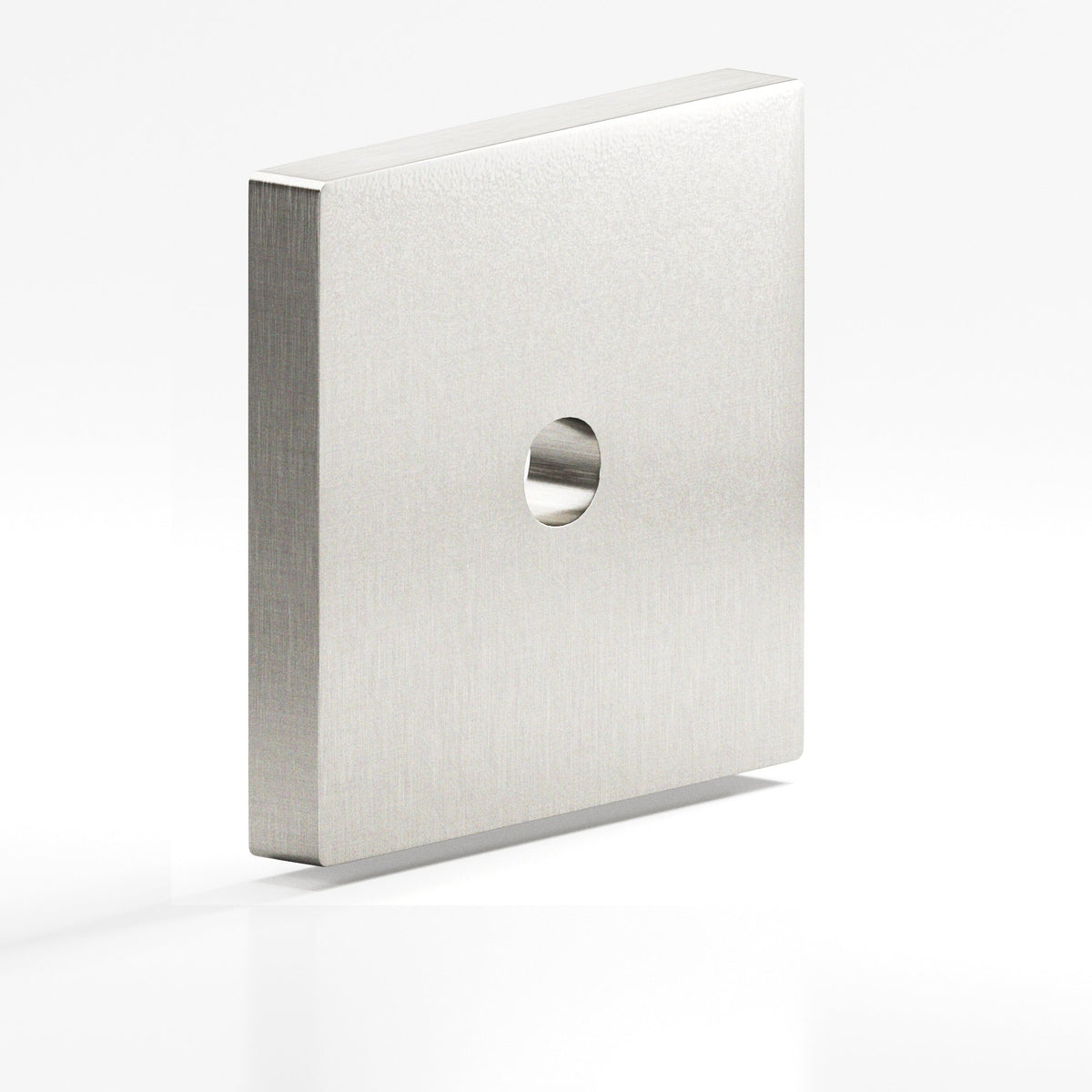 Colonial Bronze 9952 Square Backplate, 1-1/2 in, for 8-32 Screw - Nickel Stainless