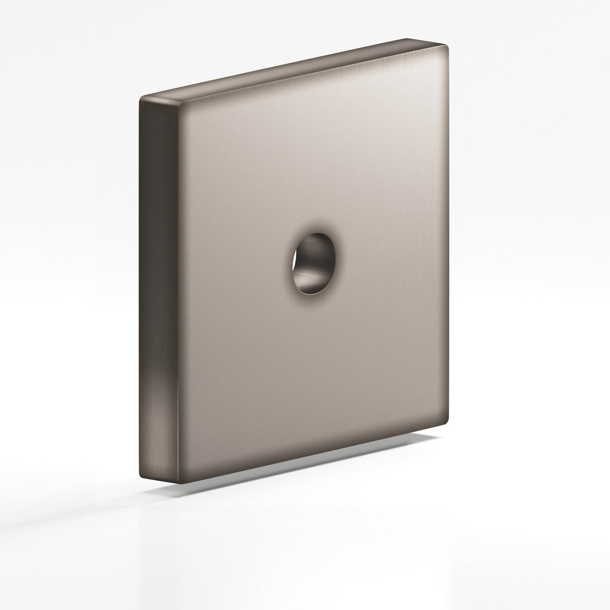 Colonial Bronze 9953 Square Backplate, 1-3/4 in, for 8-32 Screw - Pewter