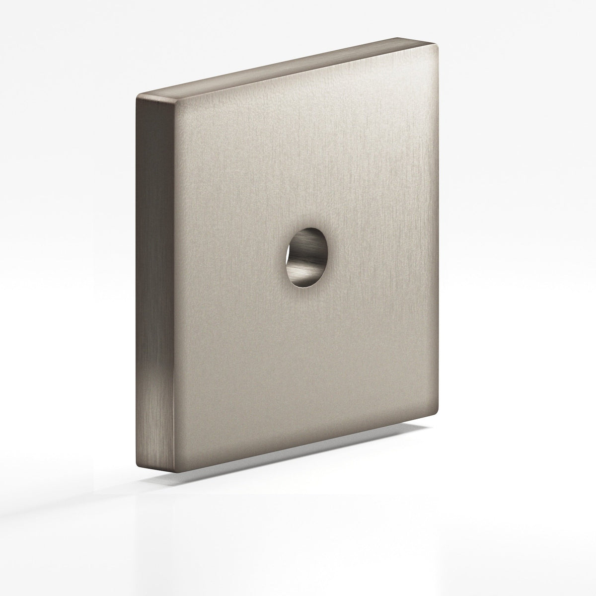 Colonial Bronze 9953 Square Backplate, 1-3/4 in, for 8-32 Screw - Matte Pewter