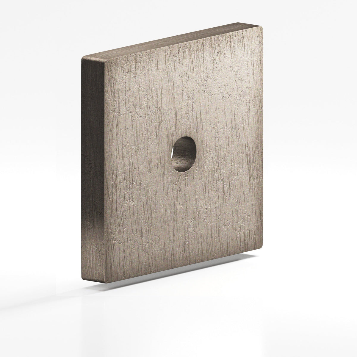 Colonial Bronze 9953 Square Backplate, 1-3/4 in, for 8-32 Screw - Distressed Pewter