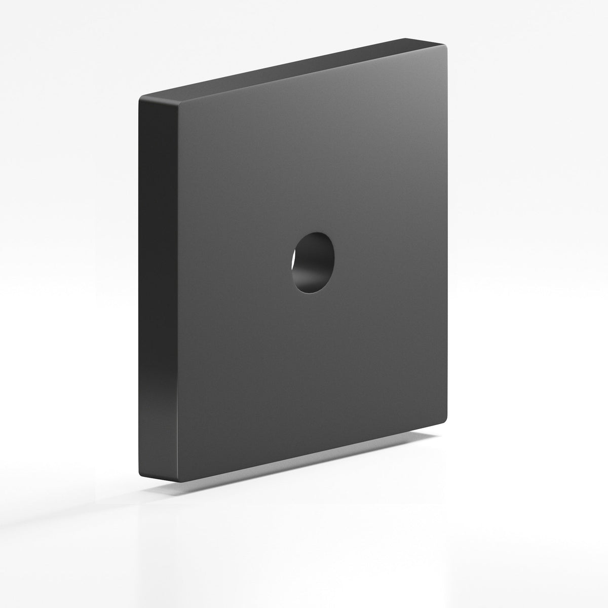 Colonial Bronze 9953 Square Backplate, 1-3/4 in, for 8-32 Screw - Matte Graphite