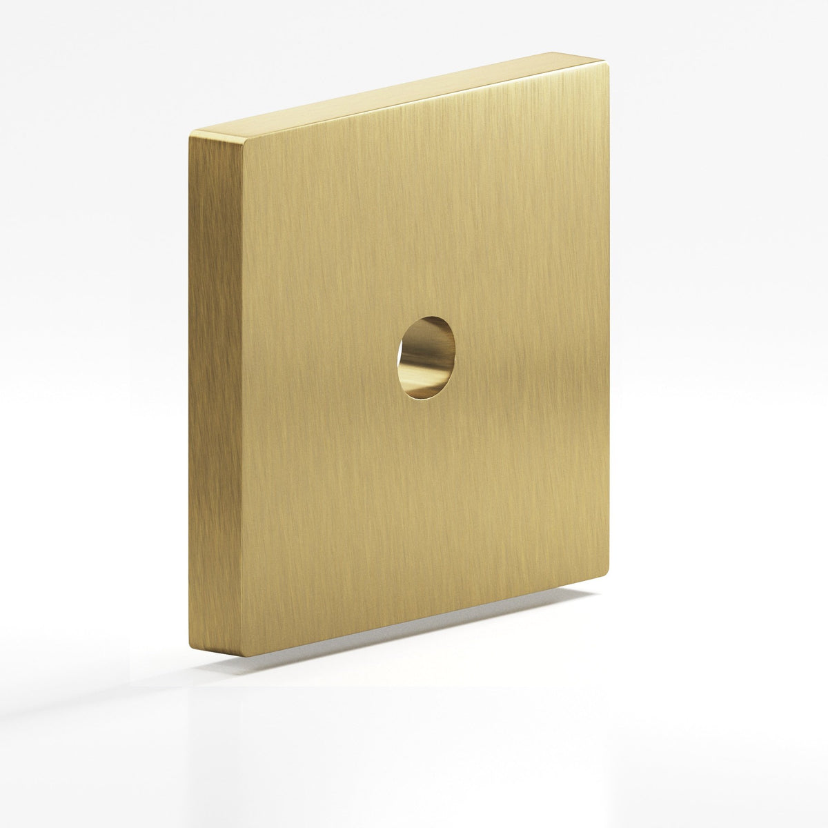 Colonial Bronze 9951 Square Backplate, 1-1/4 in, for 8-32 Screw - Antique Brass