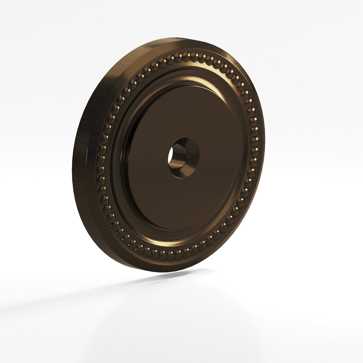 Colonial Bronze B203 Beaded Round Backplate, 1-1/2 in Diameter, for 8-32 Screw - Oil Rubbed Bronze
