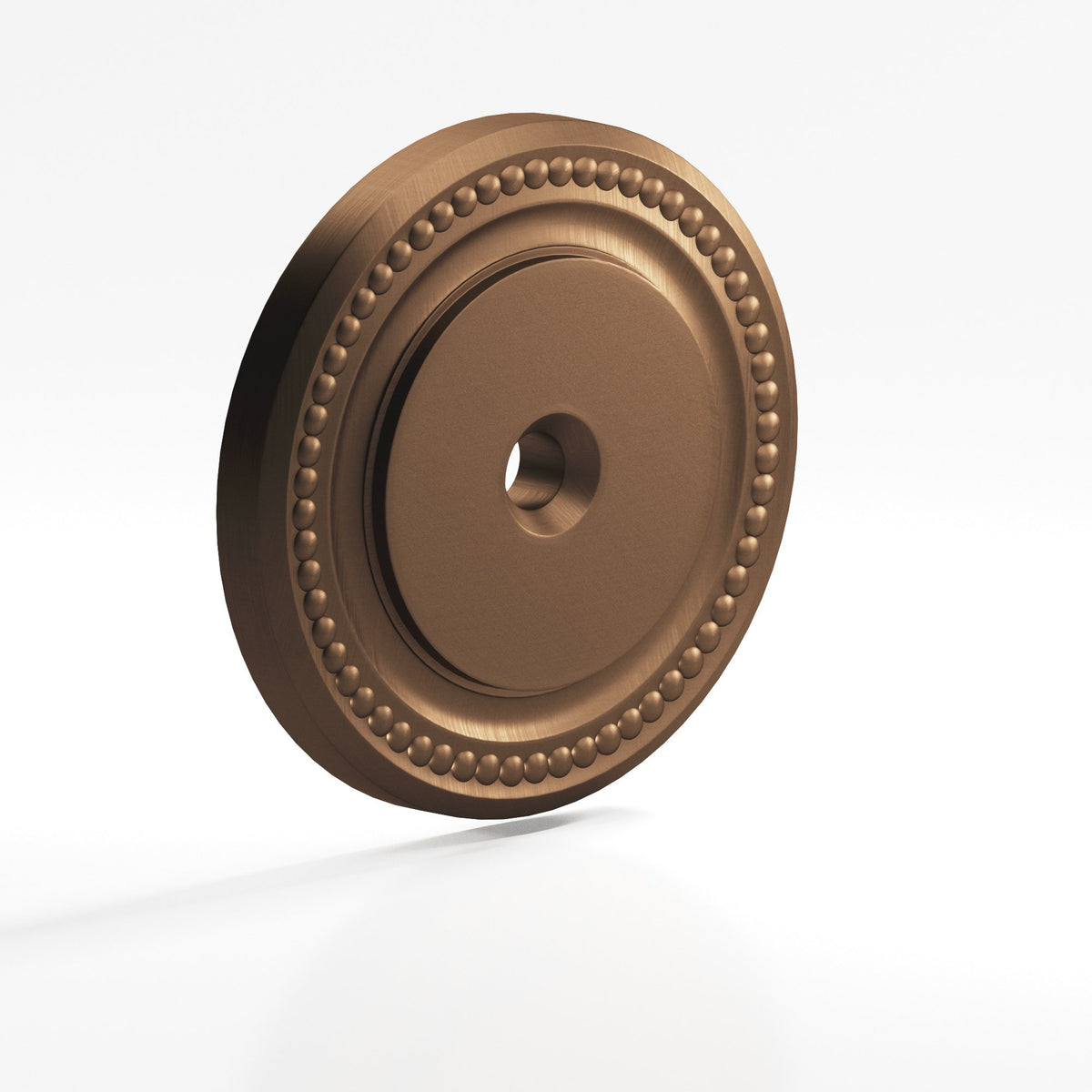 Colonial Bronze B203 Beaded Round Backplate, 1-1/2 in Diameter, for 8-32 Screw - Matte Oil Rubbed Bronze