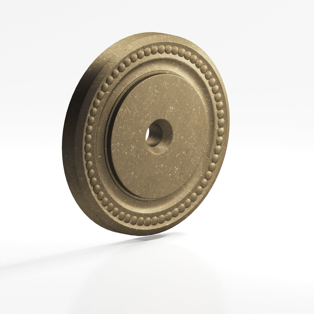 Colonial Bronze B9203 Beaded Round Backplate, 1-1/2 in Diameter, for 1/4-20 Screw - Distressed Oil Rubbed Bronze