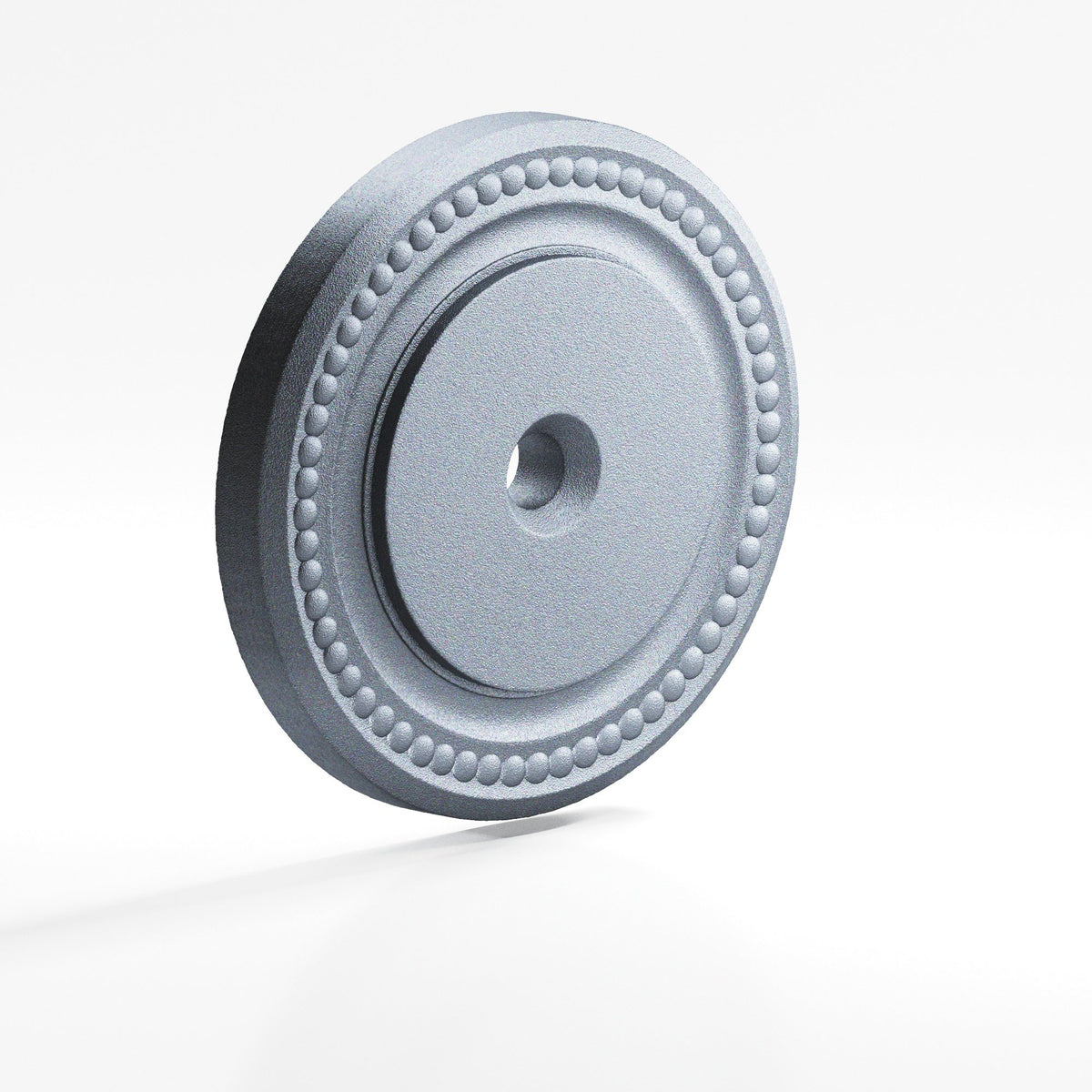 Colonial Bronze B203 Beaded Round Backplate, 1-1/2 in Diameter, for 8-32 Screw - Frost Chrome™