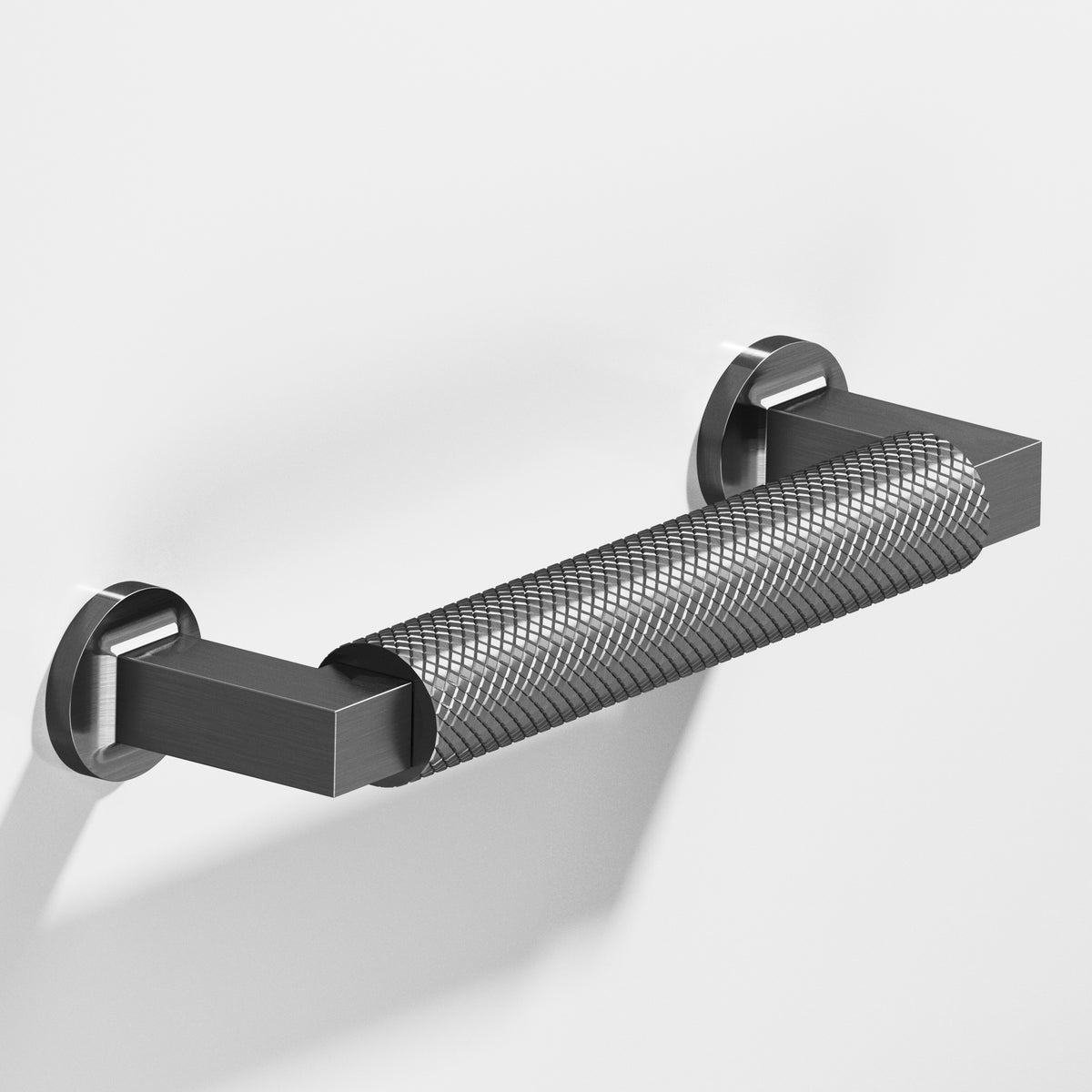 Colonial Bronze 1364 Diamond-Knurled Gropius-Style Pull, 5/8 in Diameter - Graphite
