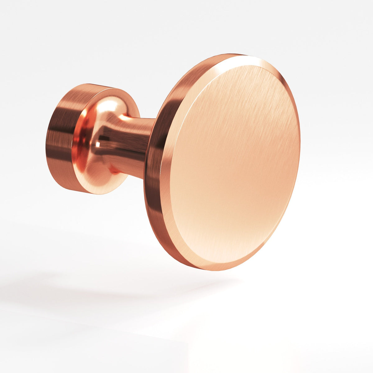 Colonial Bronze 151 Beveled Disc Knob, 1-1/16 in Diameter - Satin Copper