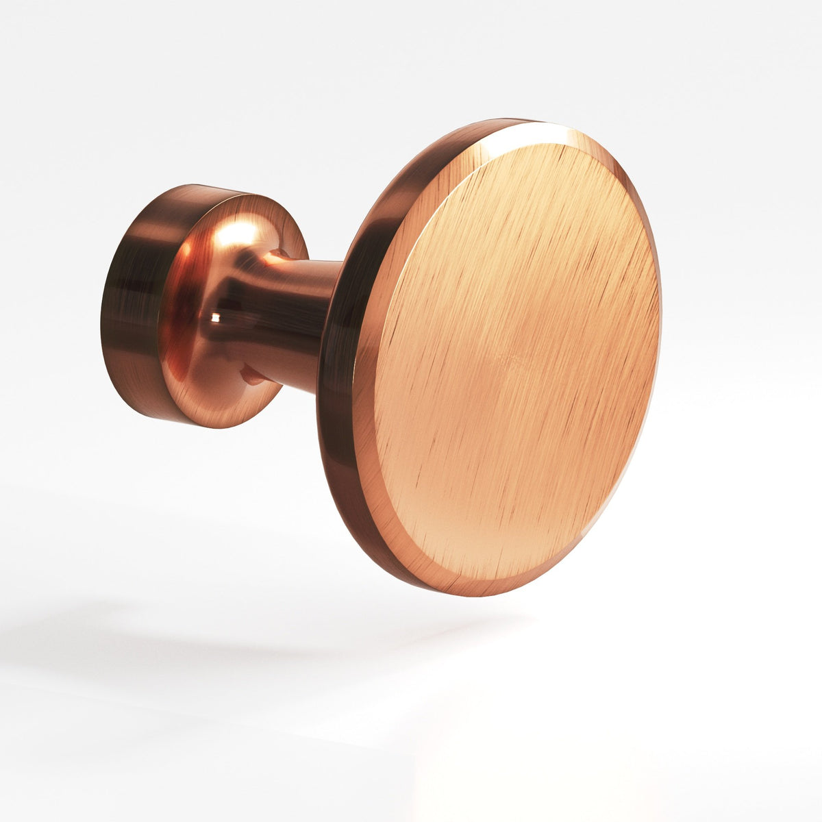 Colonial Bronze 151 Beveled Disc Knob, 1-1/16 in Diameter - Antique Copper