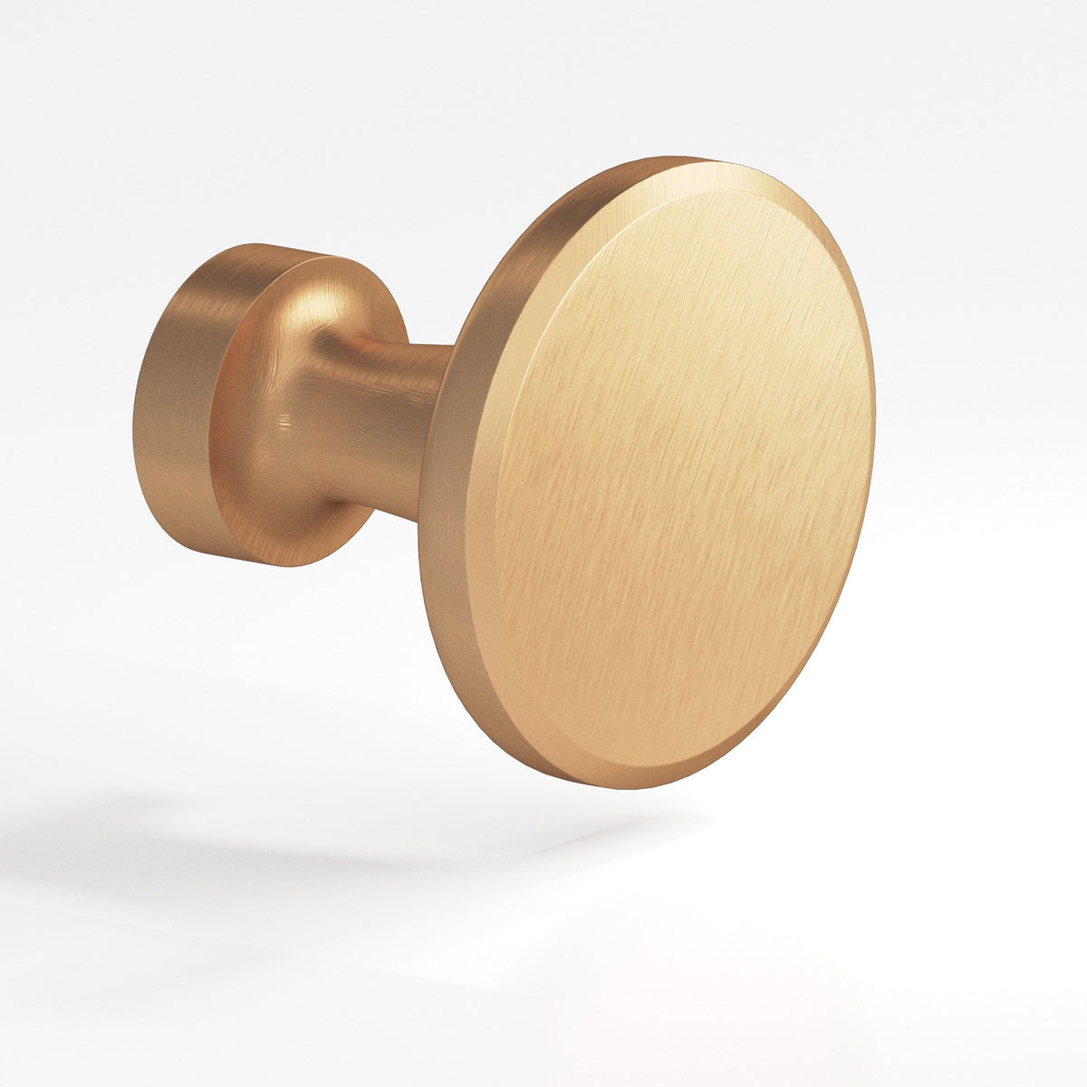 Colonial Bronze 153 Beveled Disc Knob, 1-3/8 in Diameter - Matte Satin Bronze