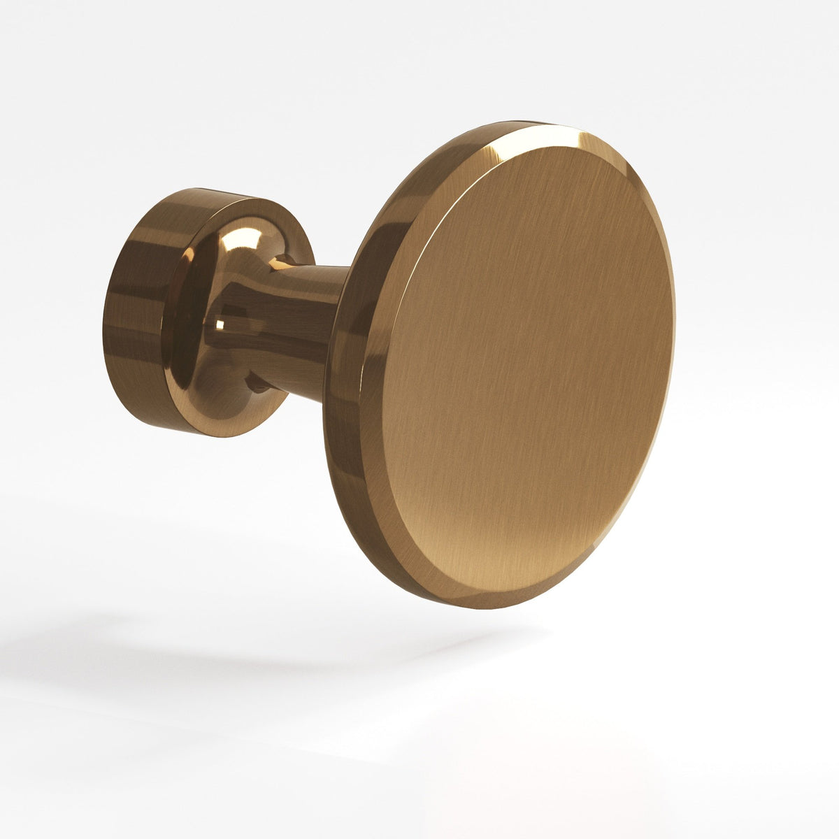 Colonial Bronze 152 Beveled Disc Knob, 1-1/4 in Diameter - Light Statuary Bronze