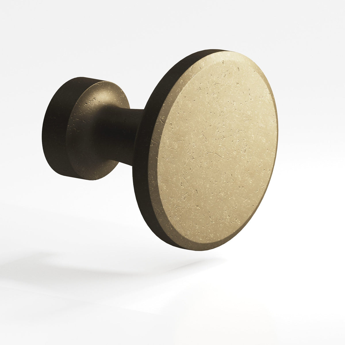Colonial Bronze 151 Beveled Disc Knob, 1-1/16 in Diameter - Distressed Oil Rubbed Bronze