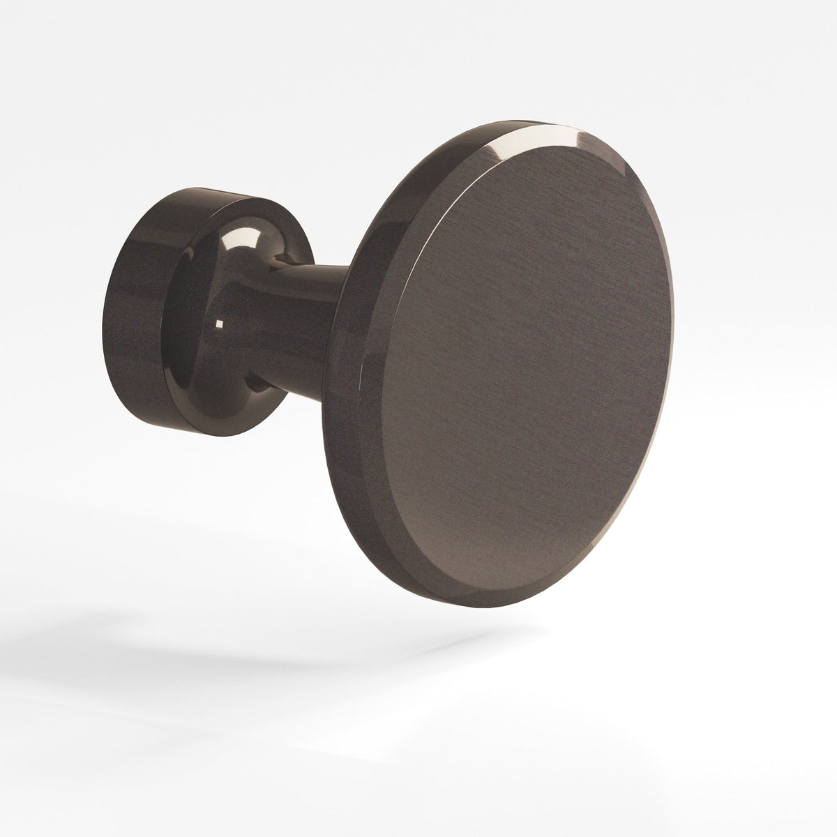 Colonial Bronze 152 Beveled Disc Knob, 1-1/4 in Diameter - Dark Statuary Bronze