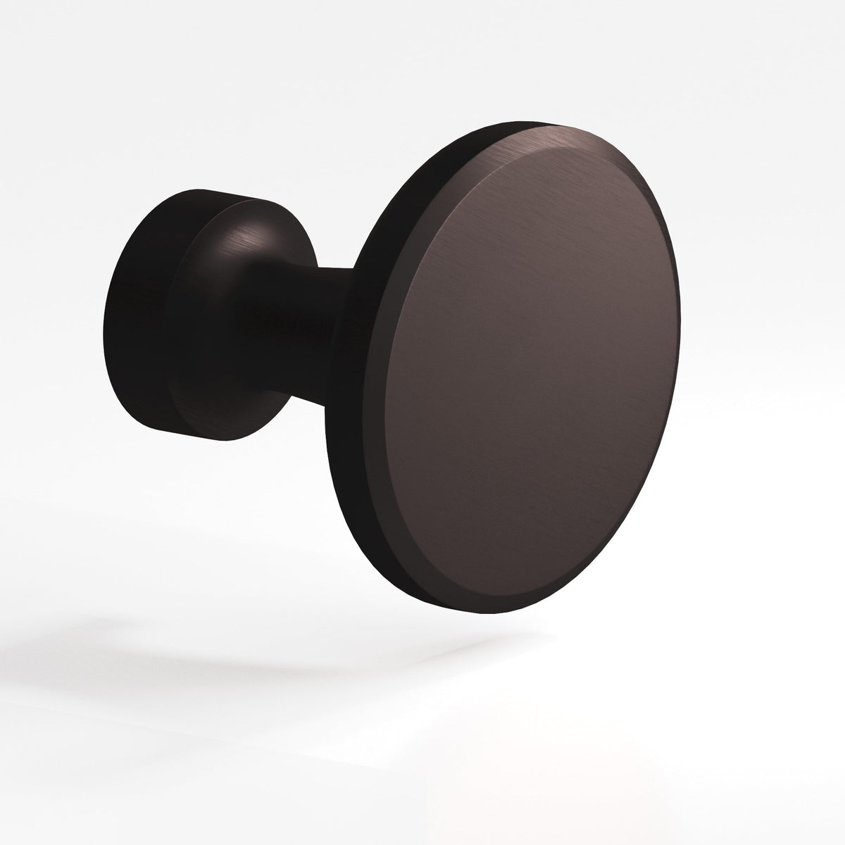 Colonial Bronze 151 Beveled Disc Knob, 1-1/16 in Diameter - Matte Dark Statuary Bronze