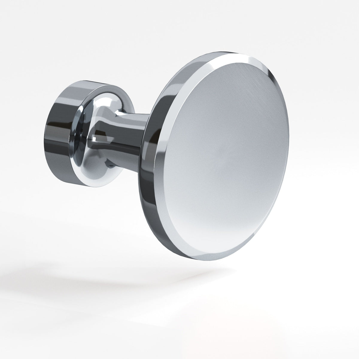 Colonial Bronze 151 Beveled Disc Knob, 1-1/16 in Diameter - Polished Chrome