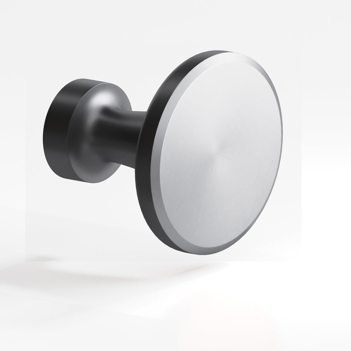 Colonial Bronze 151 Beveled Disc Knob, 1-1/16 in Diameter - Matte Satin Chrome