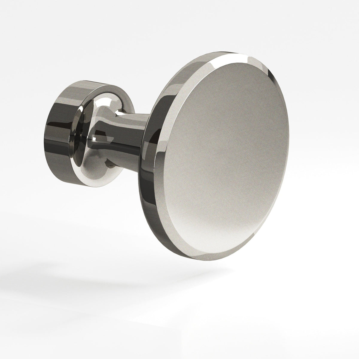 Colonial Bronze 151 Beveled Disc Knob, 1-1/16 in Diameter - Nickel Stainless