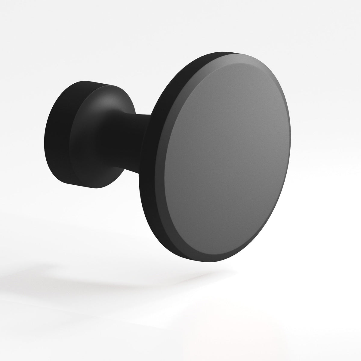Colonial Bronze 151 Beveled Disc Knob, 1-1/16 in Diameter - Matte Graphite