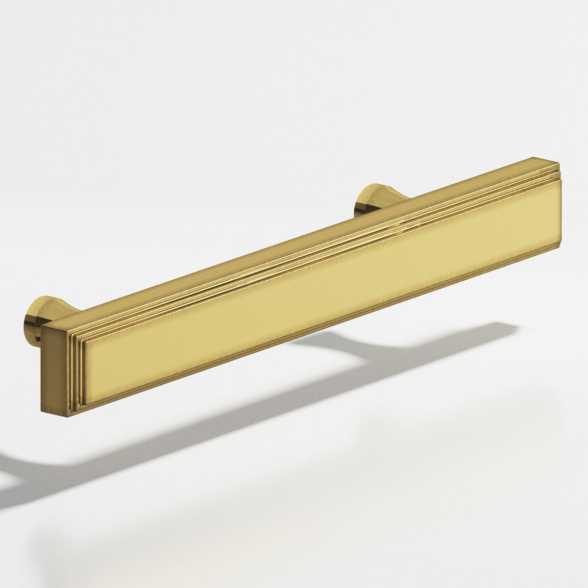Colonial Bronze 941 Stepped Rectangular Pull with Flared Posts, 3/4 x 3/8 in Cross Section - Antique Bronze