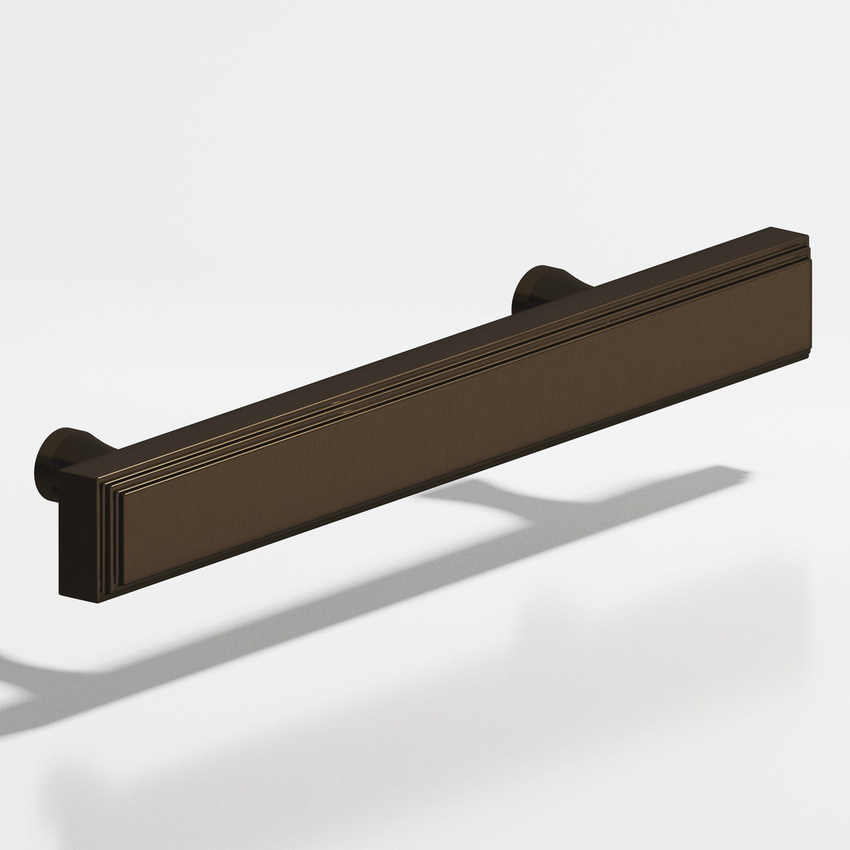 Colonial Bronze 941 Stepped Rectangular Pull with Flared Posts, 3/4 x 3/8 in Cross Section - Oil Rubbed Bronze