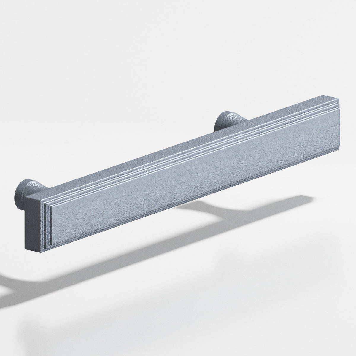 Colonial Bronze 941 Stepped Rectangular Pull with Flared Posts, 3/4 x 3/8 in Cross Section - Frost Chrome™