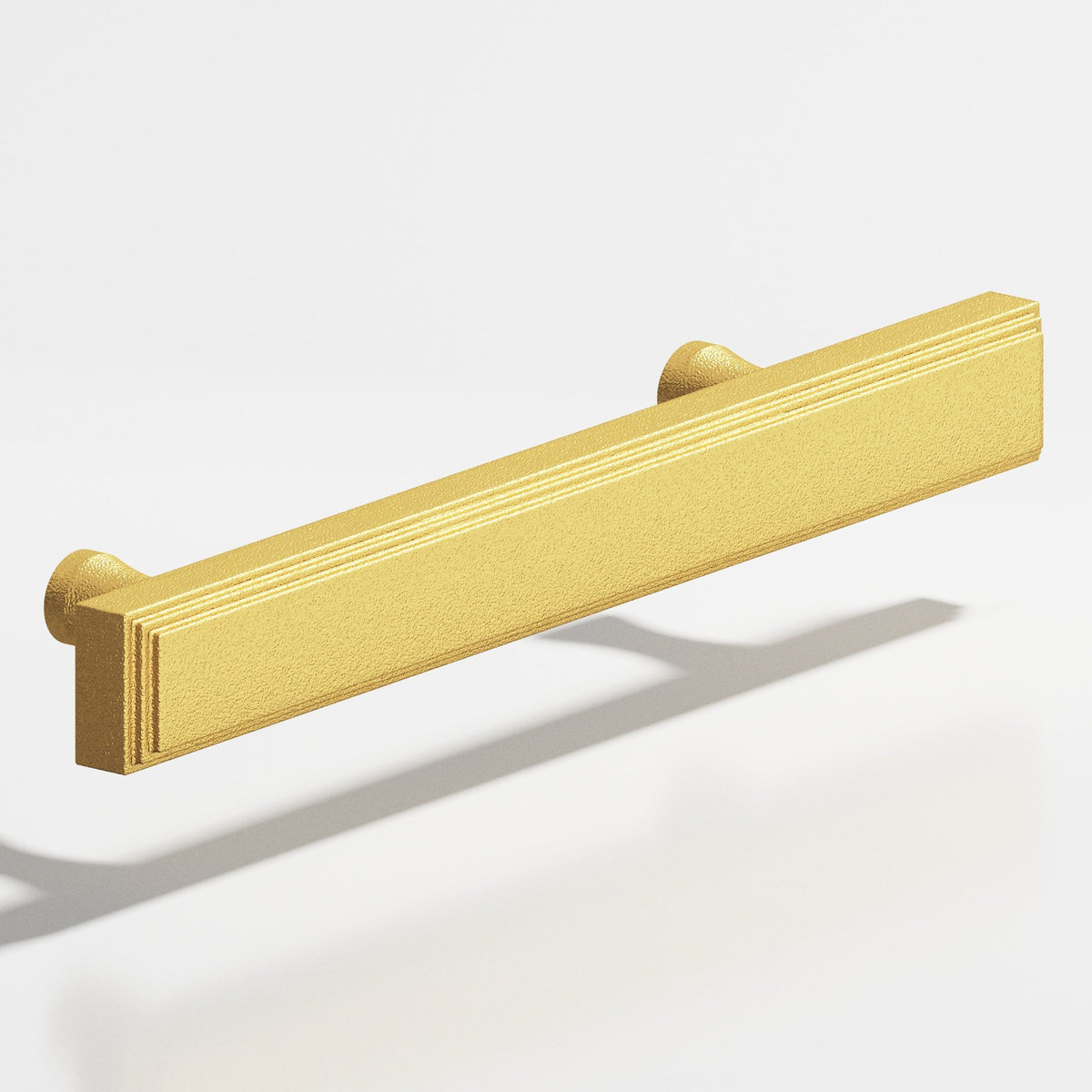 Colonial Bronze 941 Stepped Rectangular Pull with Flared Posts, 3/4 x 3/8 in Cross Section - Frost Brass™