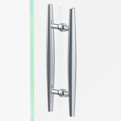 Colonial Bronze 295 Cigar Pull with Flared Posts, 1-1/4 in Diameter - Back-to-Back Shower Door Pull Kit