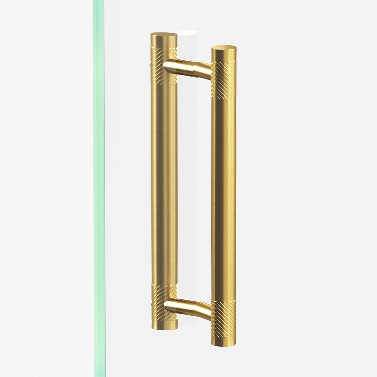 Colonial Bronze 547 Banded Single-Knurl Pull with Straight Posts, 3/4 in Diameter - Back-to-Back Shower Door Pull Kit