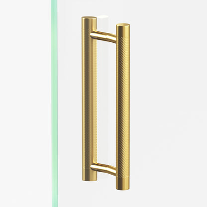Colonial Bronze 553 Single-Knurl Pull with Straight Posts, 3/4 in Diameter - Back-to-Back Shower Door Pull Kit