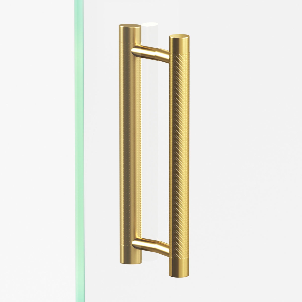 Colonial Bronze 567 Single-Knurl Pull with Straight Posts, 1 in Diameter - Back-to-Back Shower Door Pull Kit