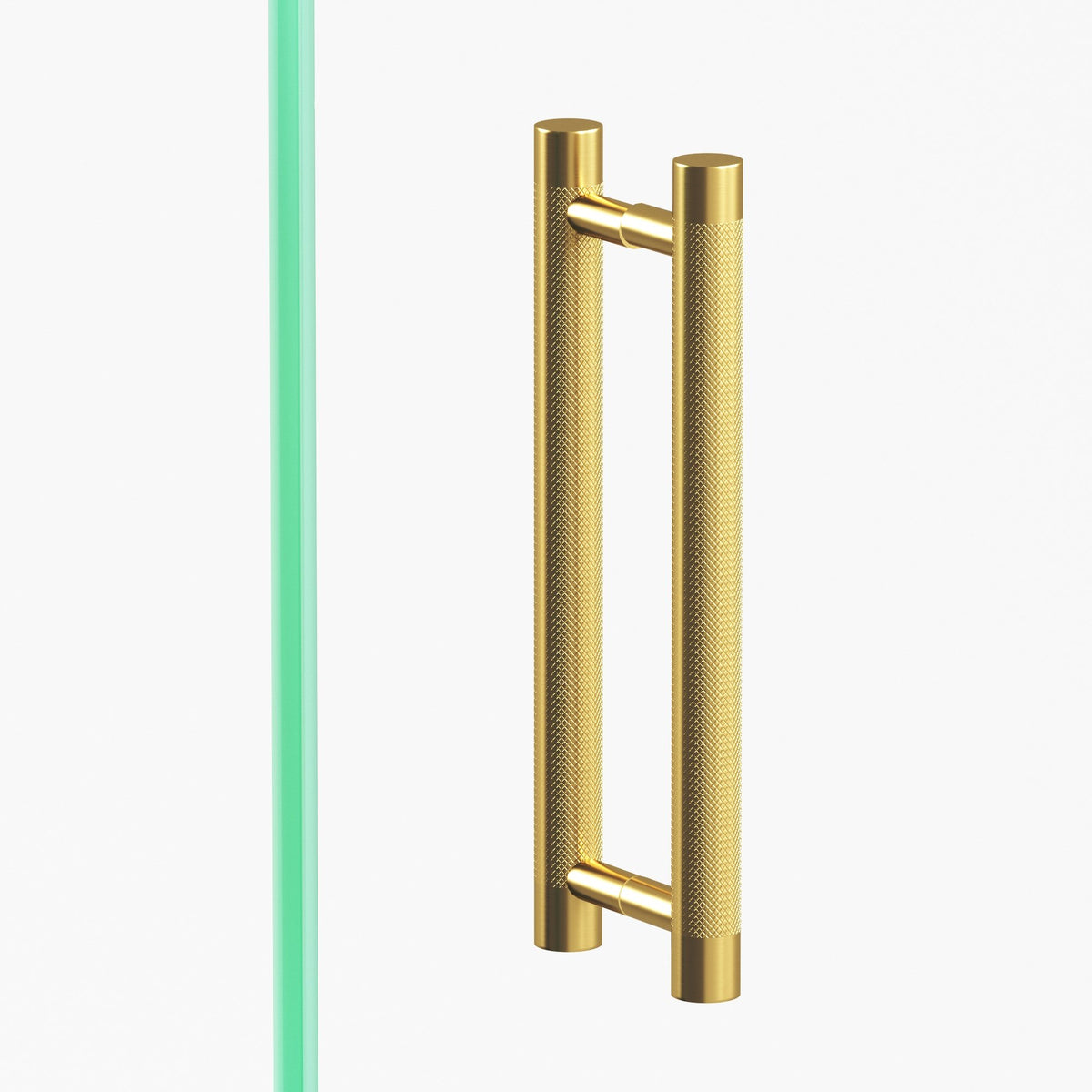 Colonial Bronze 565 Diamond-Knurl Pull with Straight Posts, 3/4 in Diameter - Back-to-Back Shower Door Pull Kit