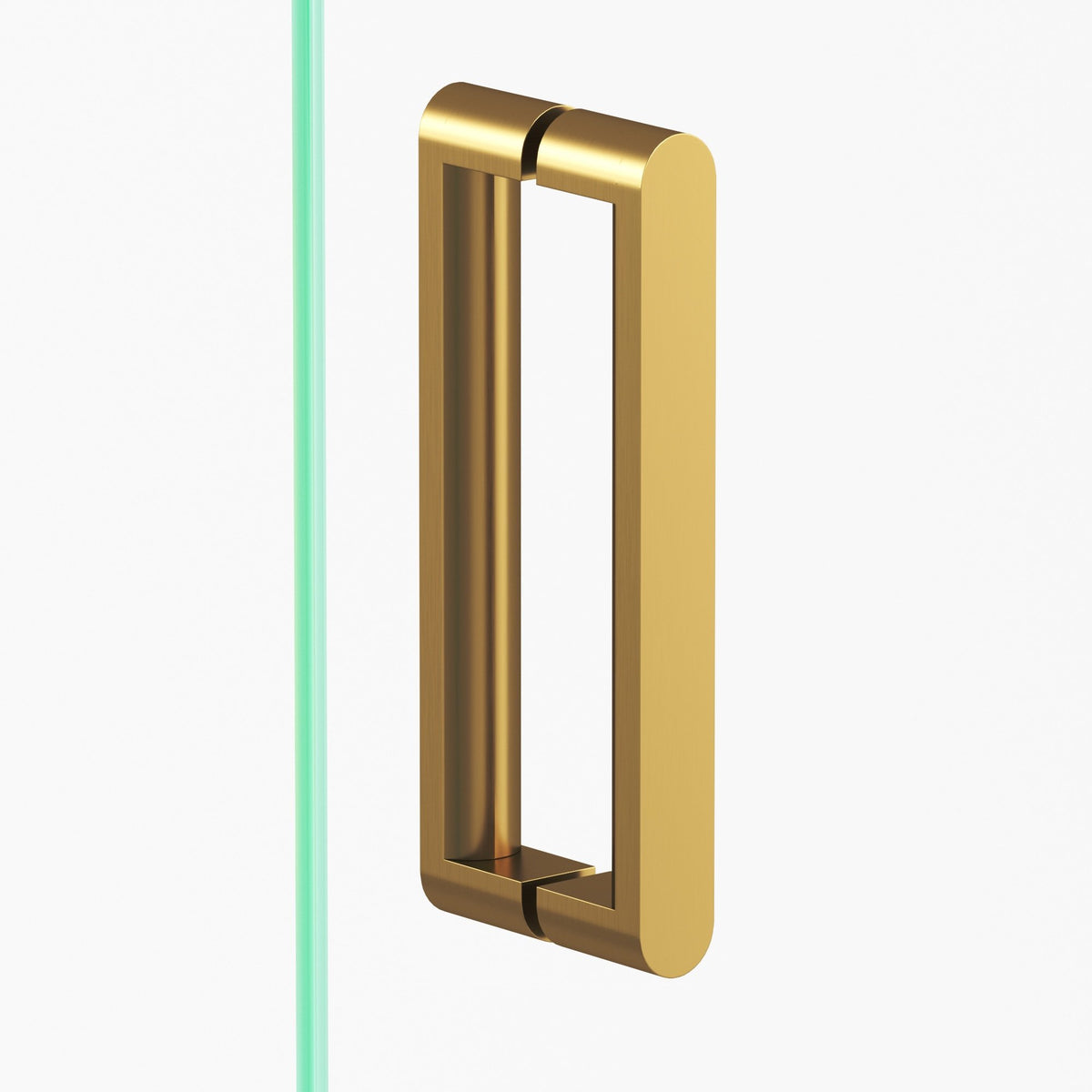 Colonial Bronze 765 Square Pull with Rounded Back and Ends, 1 x 3/4 in Cross Section - Back-to-Back Shower Door Pull Kit