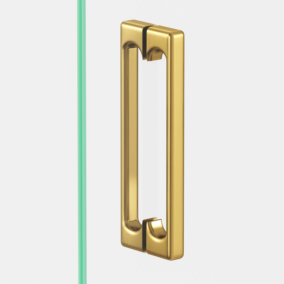 Colonial Bronze 3731 Radiused Rectangular Pull with Scalloped Legs, 5/8 x 3/8 in Cross Section - Back-to-Back Shower Door Pull Kit