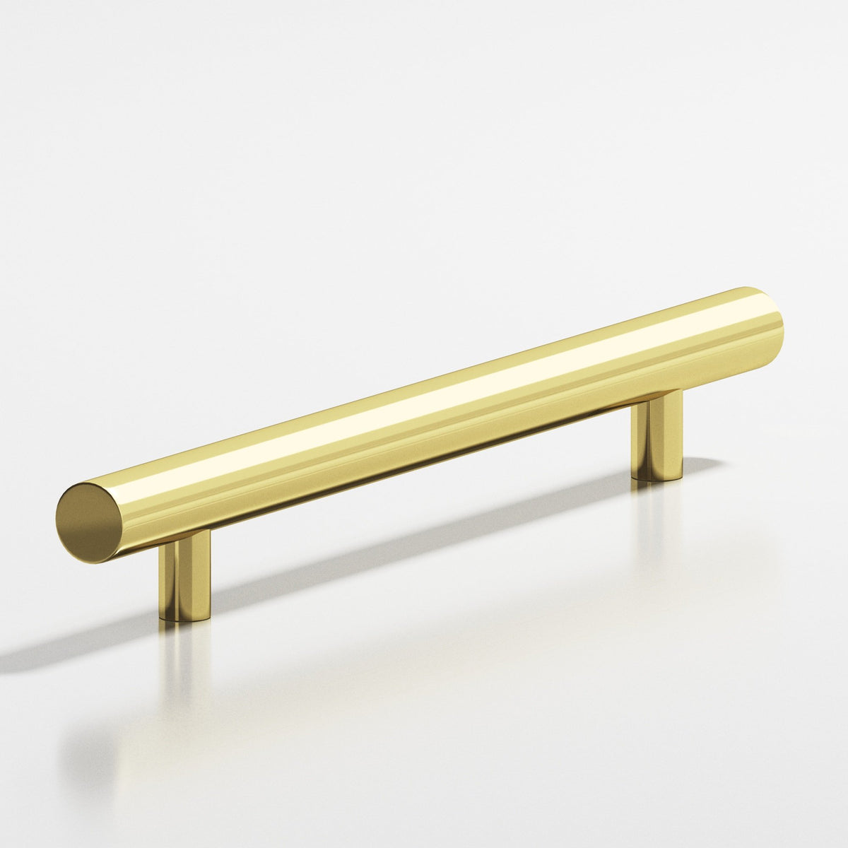 Colonial Bronze 243 Round Pull with Straight Posts - Polished Brass