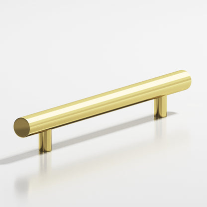 Colonial Bronze 246 Round Pull with Straight Posts - Polished Brass