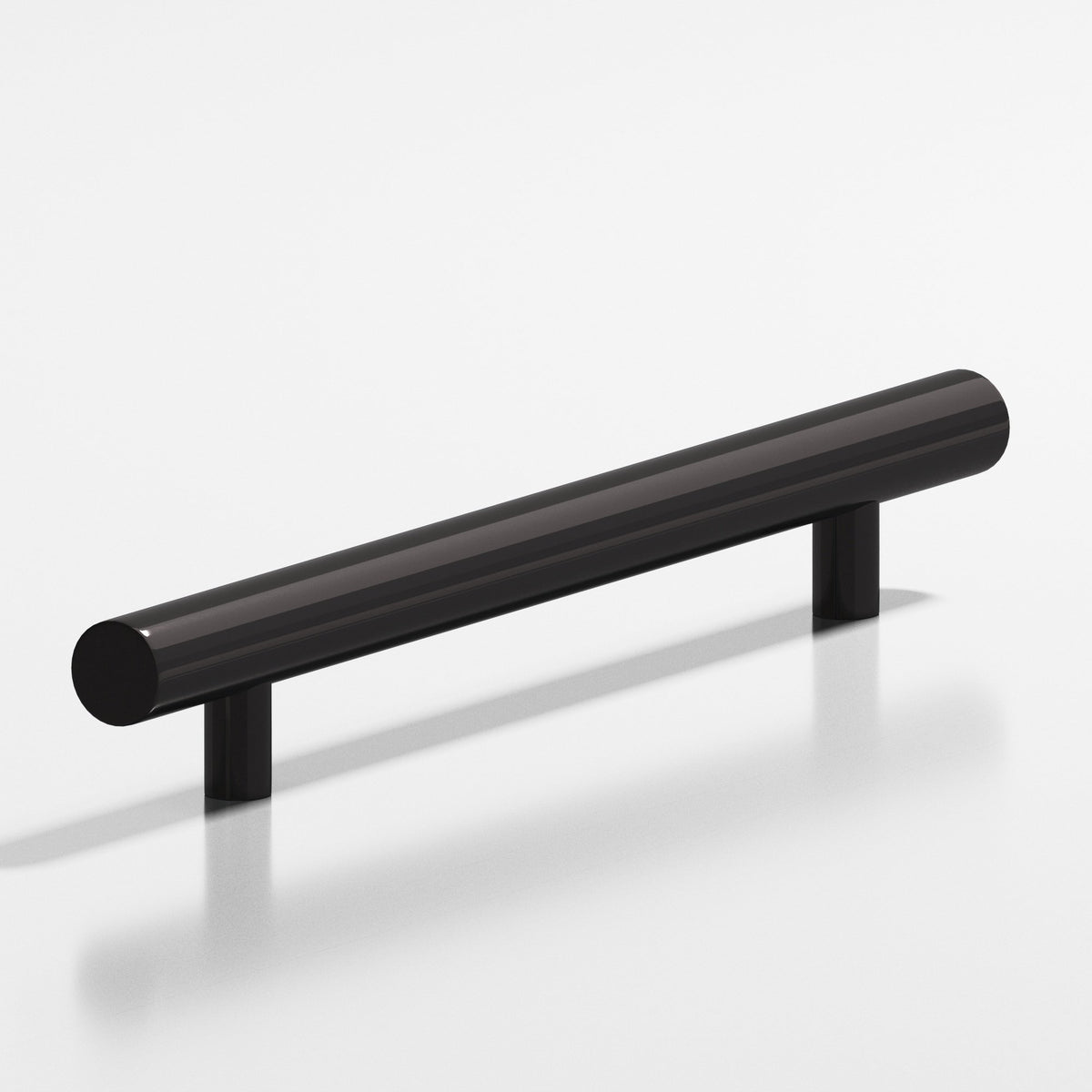 Colonial Bronze 242 Round Pull with Straight Posts - Satin Black