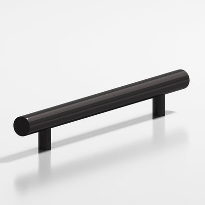 Colonial Bronze 242 Round Pull with Straight Posts - Satin Black