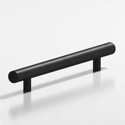Colonial Bronze 243 Round Pull with Straight Posts - Matte Satin Black