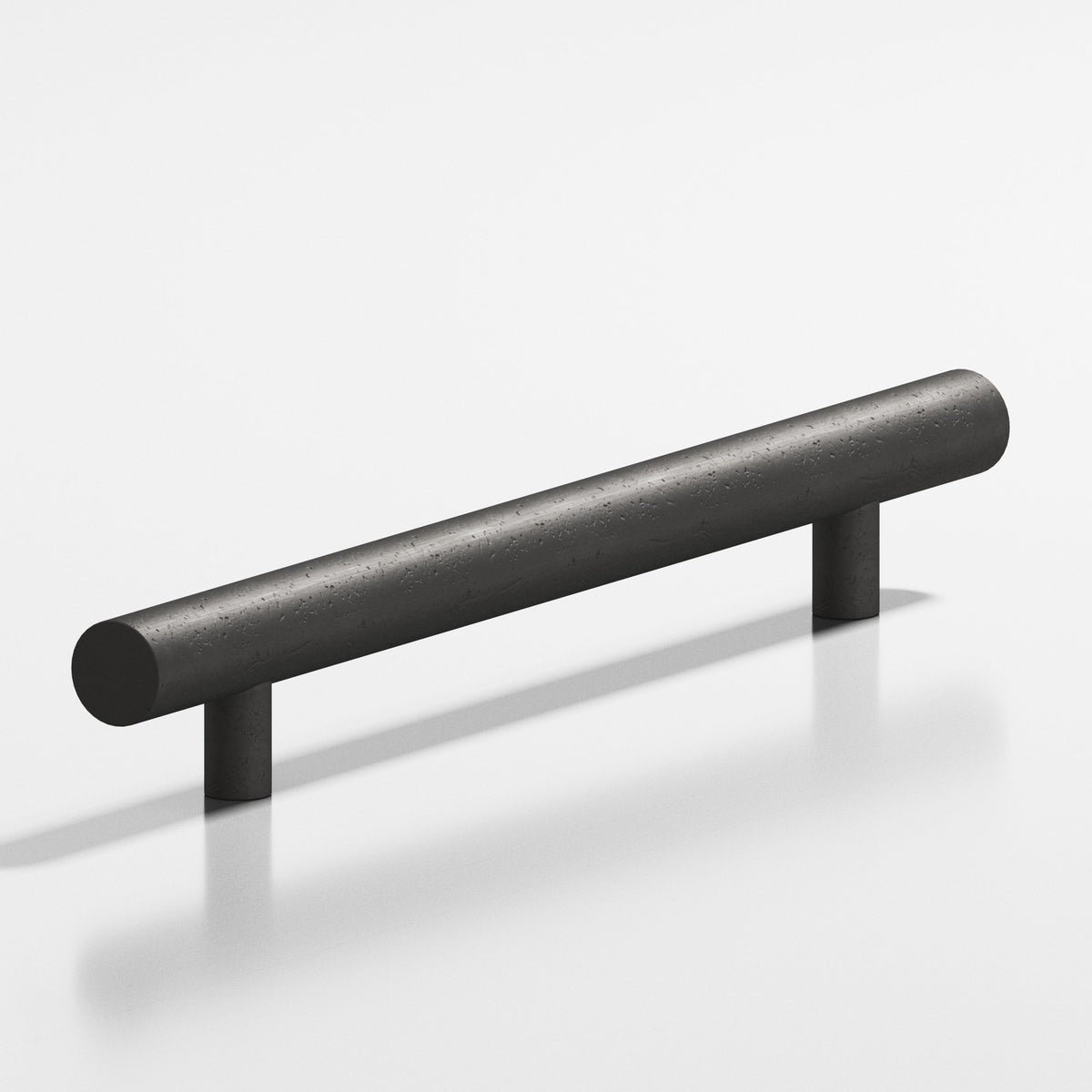 Colonial Bronze 243 Round Pull with Straight Posts - Distressed Satin Black