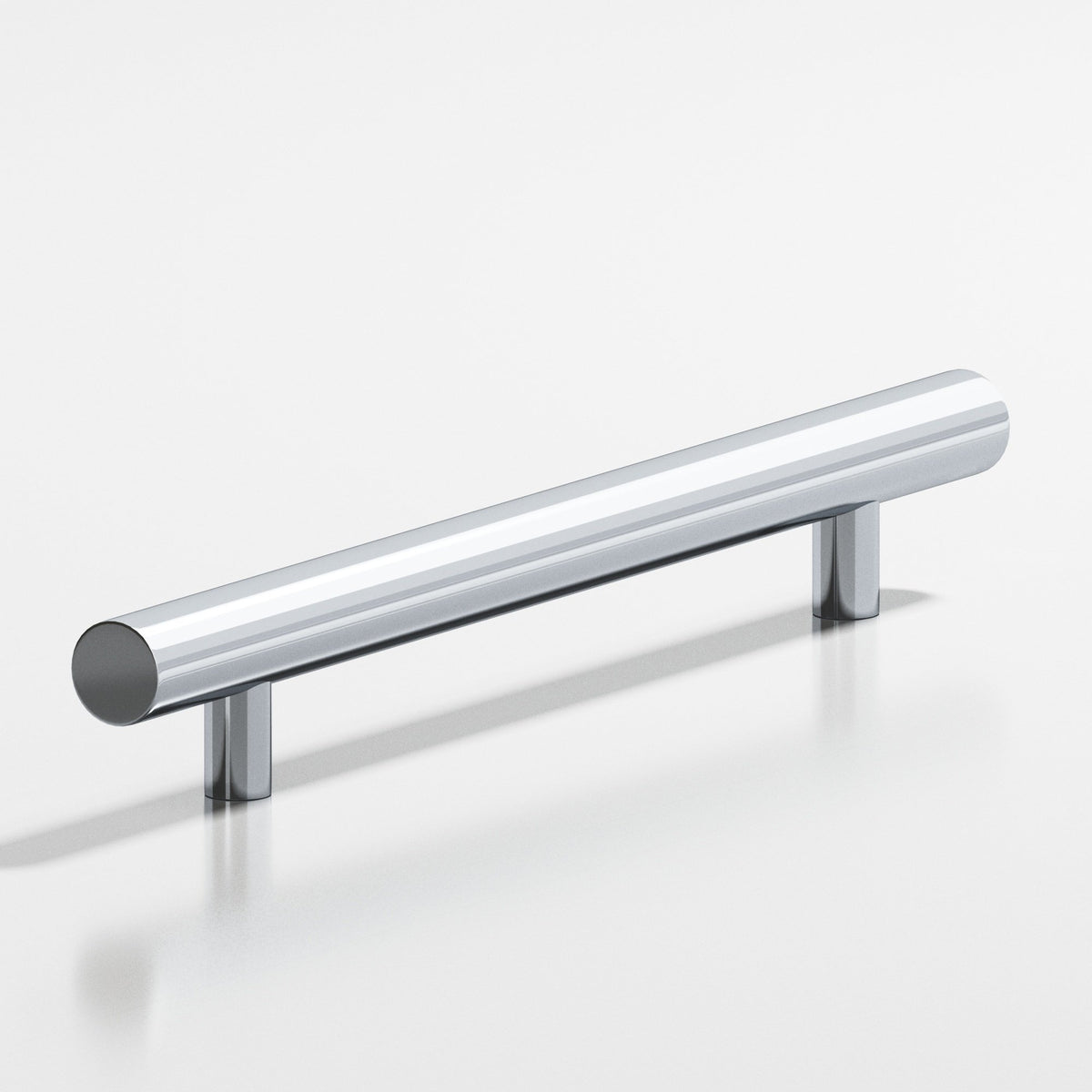 Colonial Bronze 243 Round Pull with Straight Posts - Polished Chrome