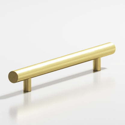 Colonial Bronze 243 Round Pull with Straight Posts - Matte Satin Brass