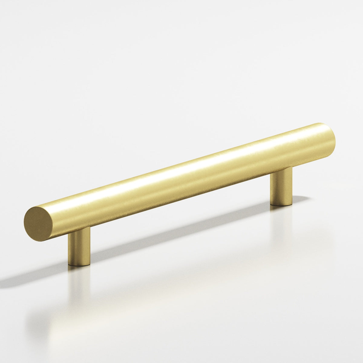 Colonial Bronze 247 Round Pull with Straight Posts - Matte Satin Brass