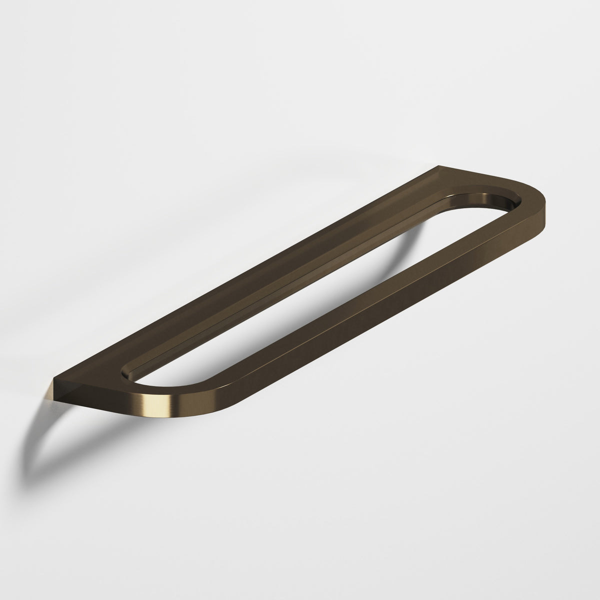 Colonial Bronze 881 Rounded Front Racetrack Pull, 1-3/4 in Projection - Oil Rubbed Bronze