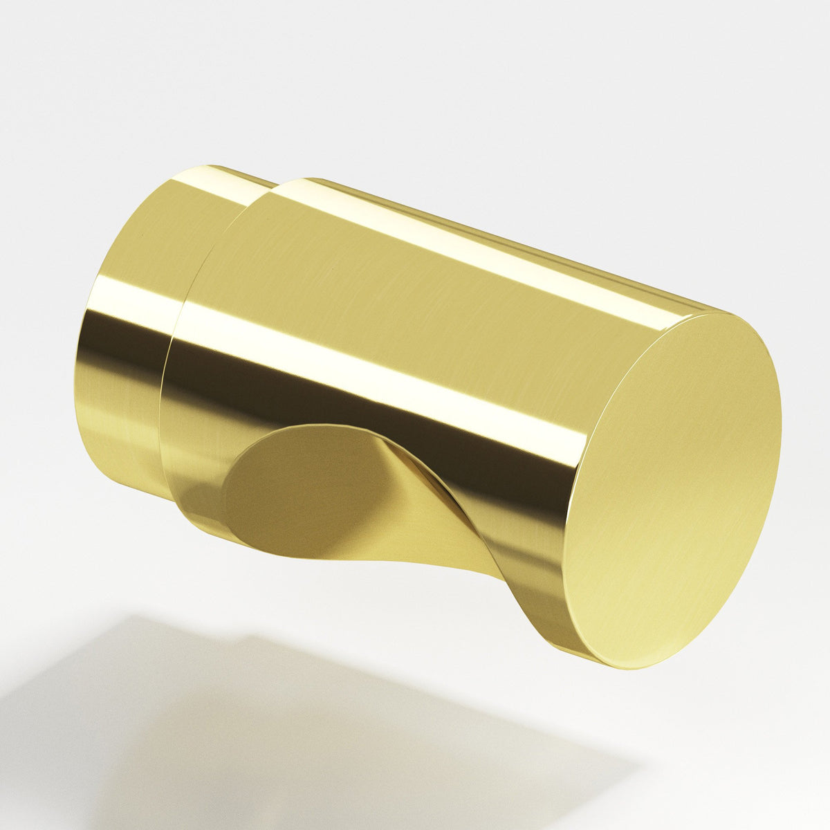 Colonial Bronze 145 Cylinder Knob, 3/4 in Diameter - Unlacquered Polished Brass