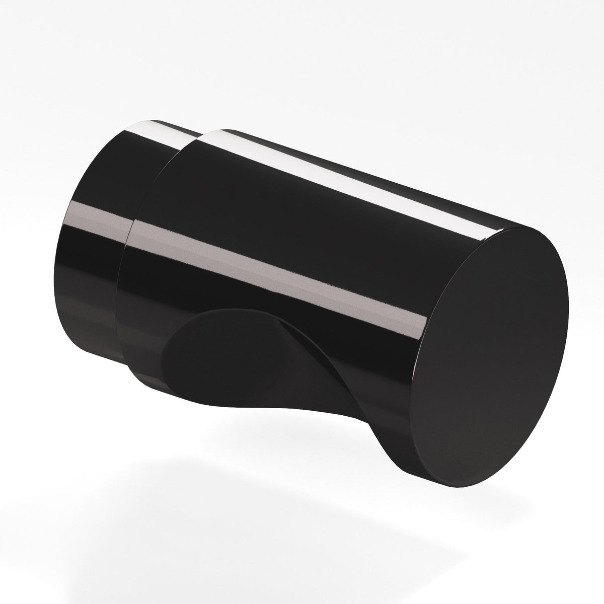 Colonial Bronze 146 Cylinder Knob, 1 in Diameter - Satin Black