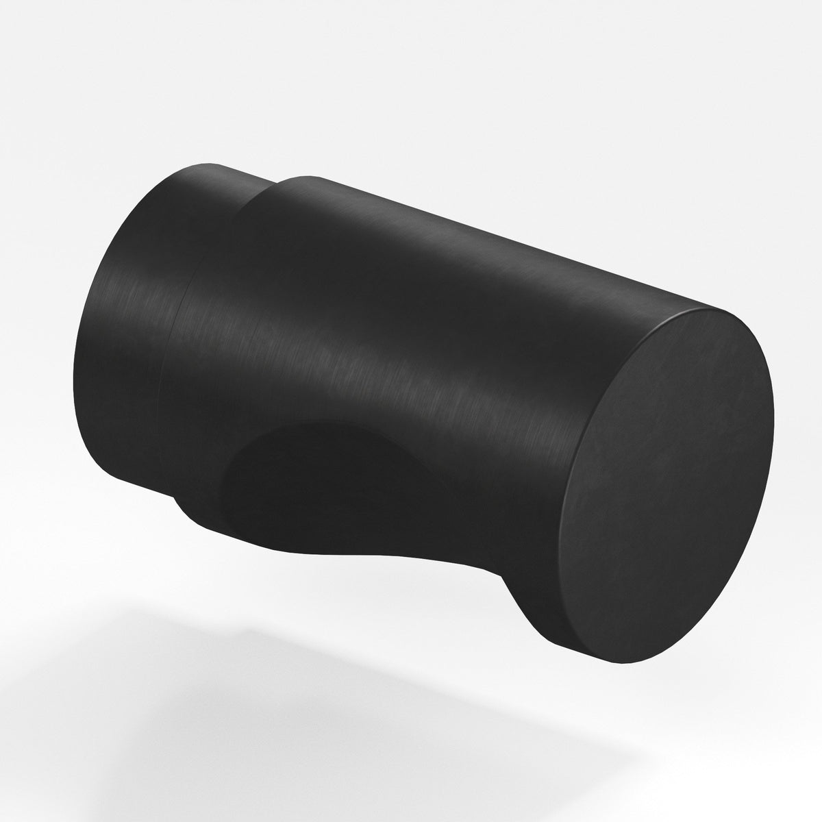 Colonial Bronze 144 Cylinder Knob, 1/2 in Diameter - Matte Satin Black