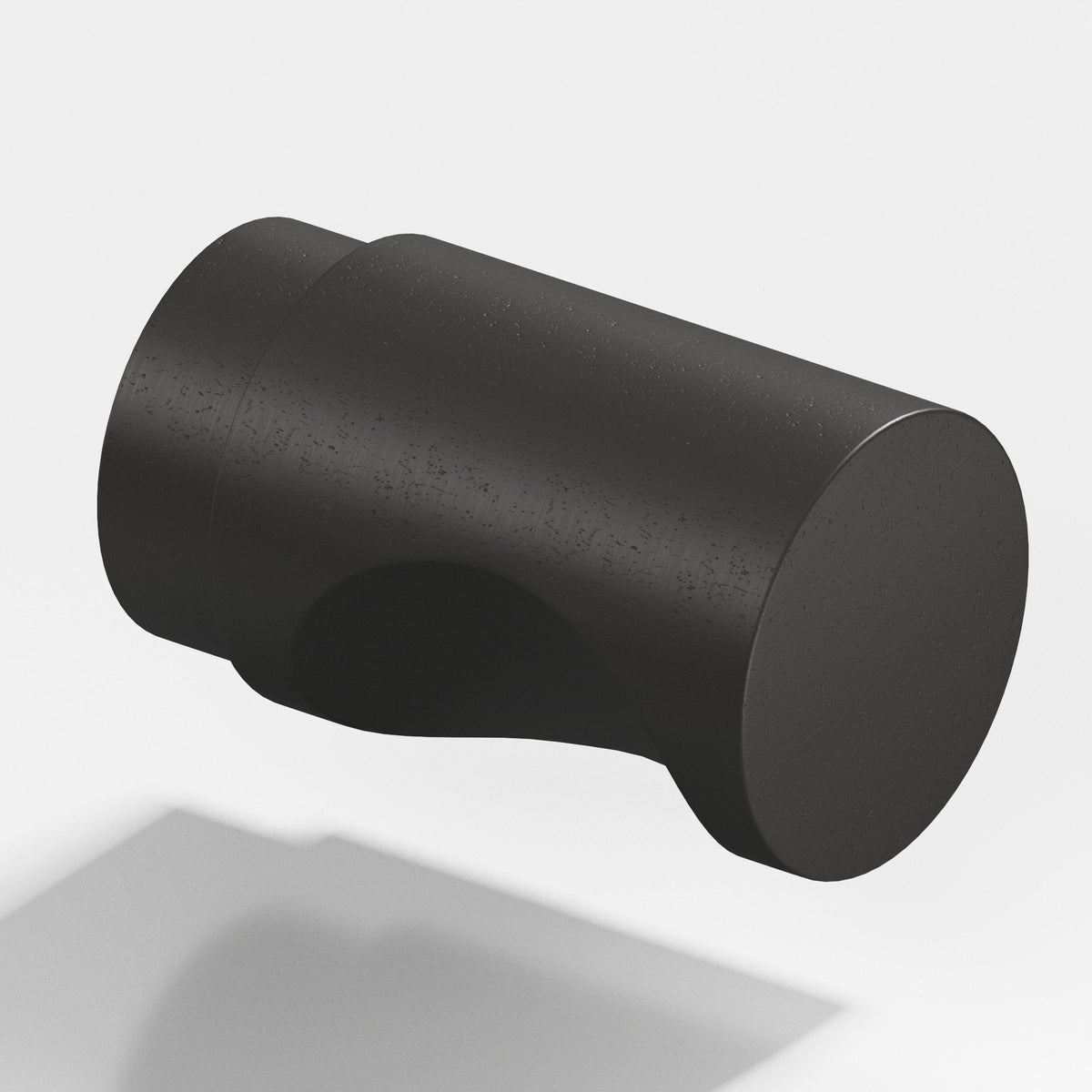 Colonial Bronze 144 Cylinder Knob, 1/2 in Diameter - Distressed Satin Black